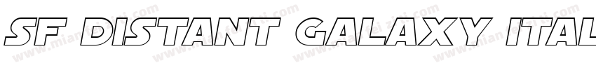 SF Distant Galaxy Italic字体转换